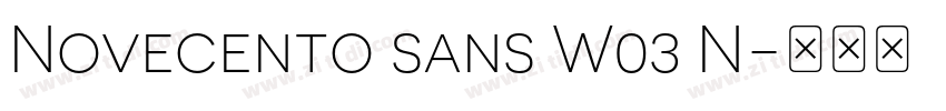 Novecento sans W03 N字体转换
